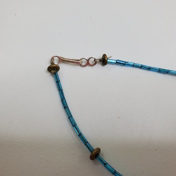 Sunwest Silver Co Necklace 925‎ Sterling Silver Blu - Picture 6 of 10